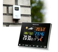 Buienradar BR700 - 3 en 1 Station météo avec capteur extérieur sans fil, noir