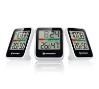 Bresser Station météo Climate Set 7000016 GYE000 – Thermo-/Hygromètre DCF lot de 3 blanc