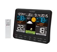 La Crosse Technology - Station météo WS6825 - Écran couleur - Capteur intérieur/extérieur - Noir