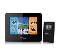 GreenBlue Station météorologique GB522 Smart WiFi avec capteur extérieur, réveil, baromètre