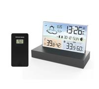 Station Météo Digital Thermometer with Sensor Wireless Weather Station Temperature Humidity Weather Forecast Desktop Electronics Alarm Clock