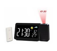 : Station météo FWS-325.pro avec réveil à projection et capteur extérieur - coloris noir