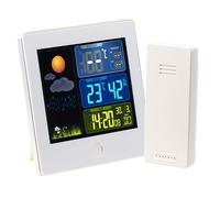 Station météo & horloge radio-pilotée avec capteur extérieur FWS-260 - Blanc -