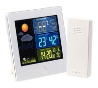 Station météo & horloge radio-pilotée avec capteur extérieur FWS-260 - Blanc