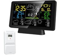 Station météo intelligente WiFi écran couleur avec capteur extérieur et alarme