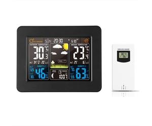 Station Météo - KCVV - Sans Fil - Alerte - Horloge Colorée - Capteur Extérieur