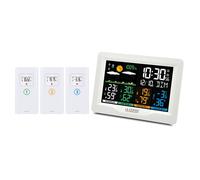 La Crosse Technology Station météo WS6204 radio-pilotée 3 capteurs thermo-hygro Blanc