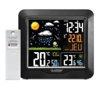 Station météo colorée noire ws6820