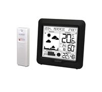 La Crosse Technology – Station météo WS6823 – Prévisions, signal DCF, écran LCD sans fil – Noir