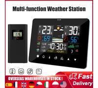 Station météo multifonction, réveil, thermomètre, hygromètre, écran tactile, capteur extérieur sans fil, hygrothermographe numérique FJ3396C