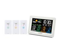 La Crosse Technology Station météo WS6204 radio-pilotée 3 capteurs thermo-hygro Blanc