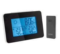 Station météo N&B prévisions à 24h avec capteur sans fil Noir - Zenitech