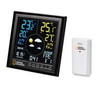 National Geographic Station météo 9070600 écran couleur sans fil capteur extérieur Noir