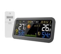 Inovalley Station météo – Écran couleur avec capteur 100 m – Noir
