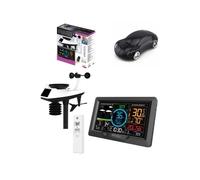 Station Météo - PRO - WiFi - Anémomètre - Pluviomètre - Extérieur 5 en 1 + Souris sans fil Porshe