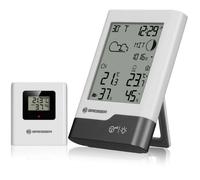 Station météo radio BRESSER blanc/gris