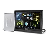 Station météo radio Emos Select avec écran couleur tactile, comprenant un capteur extérieur - température intérieure et extérieure, baromètre, prévisions météo