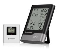 Bresser Station météo radio sans fil avec capteur extérieur noir/gris