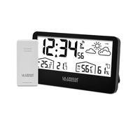 Station météo radio pilotée noire