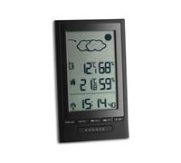 TFA Dostmann Station météo radiopilotée Modus Plus 351122 prévisions, temp. int./ext., humidité, noir