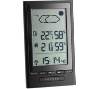 TFA Dostmann Station météo radiopilotée Modus Plus 351122 prévisions, temp. int./ext., humidité, noir