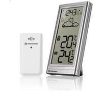 Bresser Station météo Meteo Temp RC - sans fil, capteur extérieur, affichage int./ext. - Argent