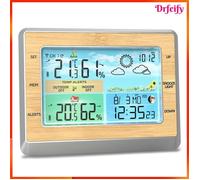 Station météo sans fil - AKOZON - Écran 6"" - Température & humidité int./ext. - Prévisions 6-12h - Port USB