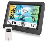 Station météo sans fil - PZCC - Multifonction - Capteur extérieur - Humidité - Prévisions météo