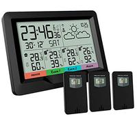 Station météo sans fil radio-pilotée avec 3 capteurs extérieurs : FWS-400 [Infactory]