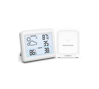 Station Météo Sans Fil, Thermomètre Hygromètre Numérique d'Intérieur Extérieur avec Capteurs, Thermo-hygromètre Électronique
