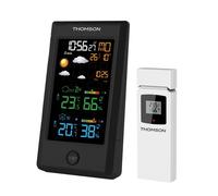 Station météo sans fil Thomson TH1SUN + sonde extérieure Noir