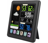 Station Météo sans Fil TS-3310 - Thermomètre Intérieur Extérieur sans Fil - Écran Tactile Complet - Capteur - Station de Prévision
