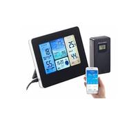 infactory Station météo FWS-786, écran couleur, sans fil, connectée WIFI