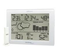 Station météo - TECHNO LINE - MA 10410 - Blanc - Thermomètre intérieur/extérieur - Hygromètre - Écran intégré