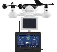 Station météo Wi-Fi 7 en 1 avec écran TFT et capteur extérieur sans fil