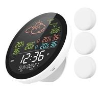 Station météo Wifi - Grand écran couleur - Horloge intégrée - Mesure température intérieure/extérieure