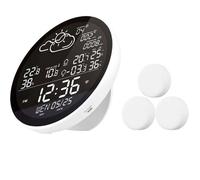 Station météo WiFi, WLAN thermomètre intérieur extérieur sans fil avec 3 capteurs extérieurs, écran LCD. Connexion facile et donné
