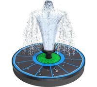 Station solaire à monter soi-même de 3,5 W pour installation en extérieur. Pompe robuste 100 % en verre, modèle 2023 révisé, avec 8 fonctions – pompe solaire à circulation d'eau pour bains d'oiseaux, 