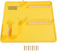 Station Tagout Lockout, espace de rangement suffisant, montage mural, PC, résistant à la chaleur, cadenas de sécurité industriel, tableau LOTO