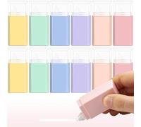 STATIONERY ISLAND 12PCS Correcteur Blanc, Rubans Correcteurs 5mm, Blanco Souris Correcteur Blanc, Blanco Correcteur 5m, Fourniture Scolaire Correction Tapes pour étudiant et Bureau