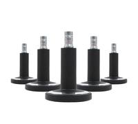 STATO-M | 11 mm | Moquette - Patins de chaise Noir/Chrome