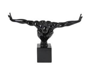 Statue athlÃ'te noir PM Multicolore G