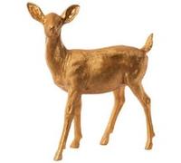 Statue : Biche dorée 70 cm - - Or / Doré - Résine