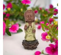 Statue bouddha porte encens akshobhya