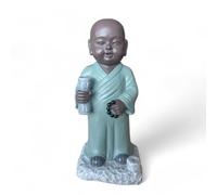Statue Bouddha Porte - Encens Tripitaka - Création Authentique - Ambiance Zen et harmonieuse - Magnifique Figurine Porte-Bonheur - Idée Cadeaux Toute génération - H22cm-Zen’Light