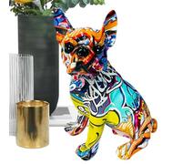 Statue Bulldog Décoratif Modèle Animalier Bulldog En Résine Pour Bureau | Statuette Animalière Compacte Décorative Pour Bureau Bibliothèque Chambre Salon