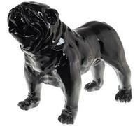 Statue : Bulldog USA Loft noir 70 cm - Amadeus - Noir - Résine Noir G