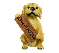 Statue Chien pour velours Résine pour décor Jardin Extérieur(Spot) | pour surface flocée douce, texture réaliste, résistant aux UV, pour idéal pour jardin, terrasse et entrée