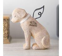 Statue commémorative en résine polyéthylène, représentant un ange et un chien, résistante aux intempéries