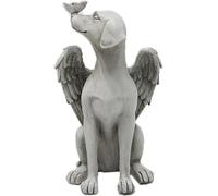 Statue commémorative pour chiens - Ornement de jardin en résine pour les amoureux des chiens - Cadeau commémoratif en souvenir d'un chien disparu.